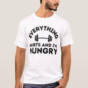Camiseta todo duele y tengo hambre