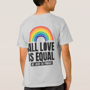 Camiseta Todo el amor es igual orgullo LGBT igualdad de der