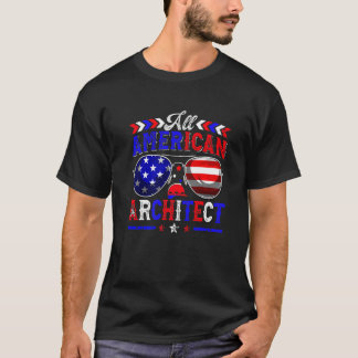 Camiseta Todo el arquitecto americano Gafas de sol Patrióti