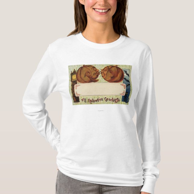 Camiseta Todo el besarse de Halloween GreetingsPumpkins (Anverso)