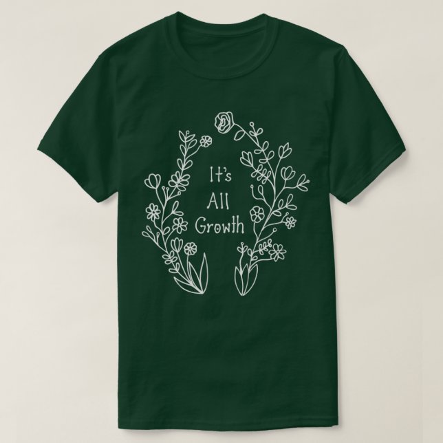 Camiseta Todo el crecimiento de Itx27 en blanco (Diseño del anverso)