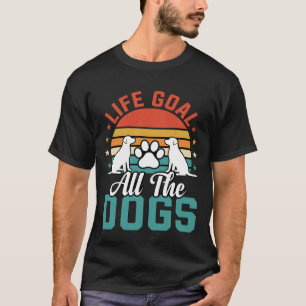 Camiseta Todo el diseño retro para amantes de los perros