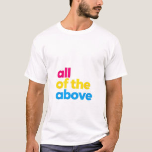 Camiseta Todo el mes del orgullo LGBT pansexual de arriba