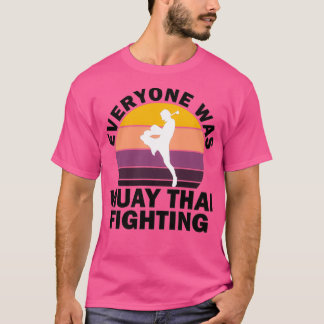Camiseta Todo el mundo era muay thai disputando vintage div