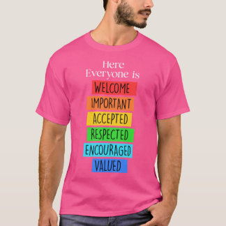 Camiseta Todo El Mundo Es Bienvenida Aquí, Profesor Idaho.