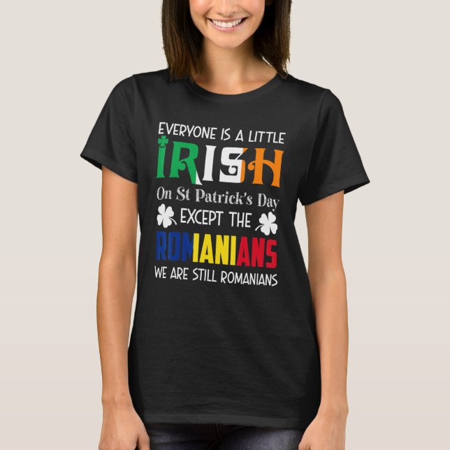 Camiseta Todo El Mundo Es Un Poco Irlandés En El Día De Los (Anverso)