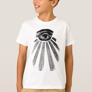 Camiseta Todo el orden mundial de Illuminati del ojo que ve