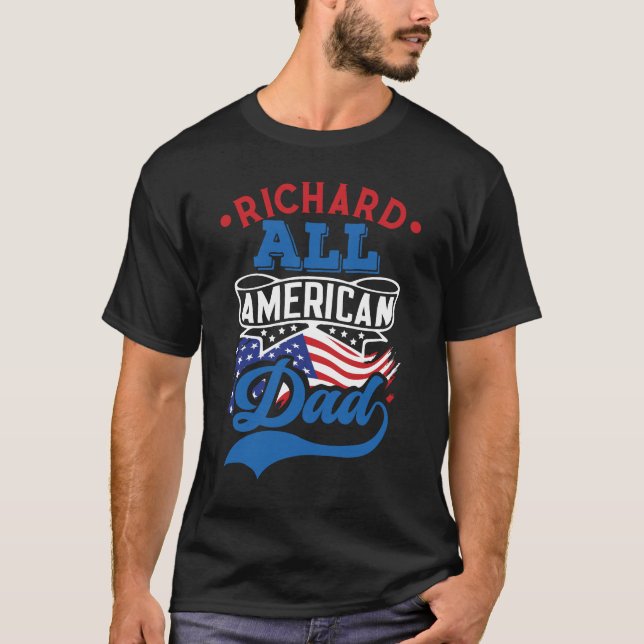 Camiseta Todo el padre americano 4º july patriótico reencue (Anverso)