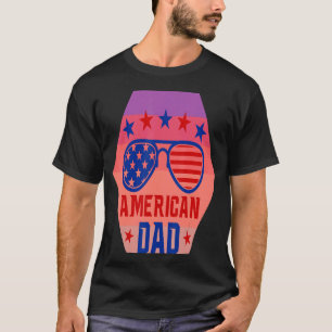 Camiseta Todo El Papá Americano 4 De Julio Retro Sungafas U