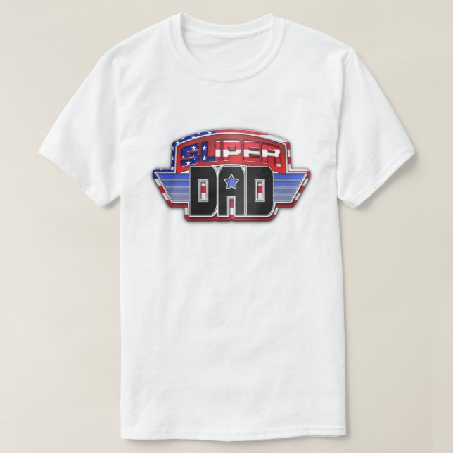 Camiseta Todo el papá estupendo americano (Diseño del anverso)