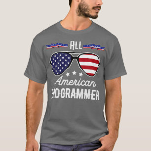 Camiseta Todo El Programador Americano 4 De Julio Gafas De 