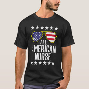 Camiseta Todo Enfermera Americana Scrub Día de los Caídos 4