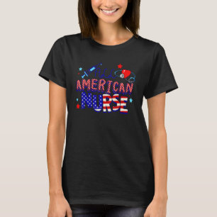 Camiseta Todo Enfermera Americana Uniforme Memorial Day 4 D