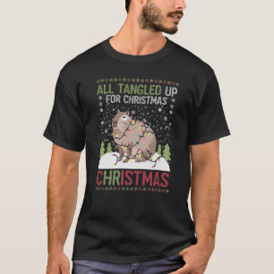 Camiseta Todo enredado para los Navidades adoran al capibar