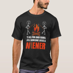 Camiseta Todo es diversión y juegos hasta perder un campano