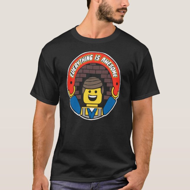 Camiseta Todo es maravilloso para hombres divertidos Lego (Anverso)