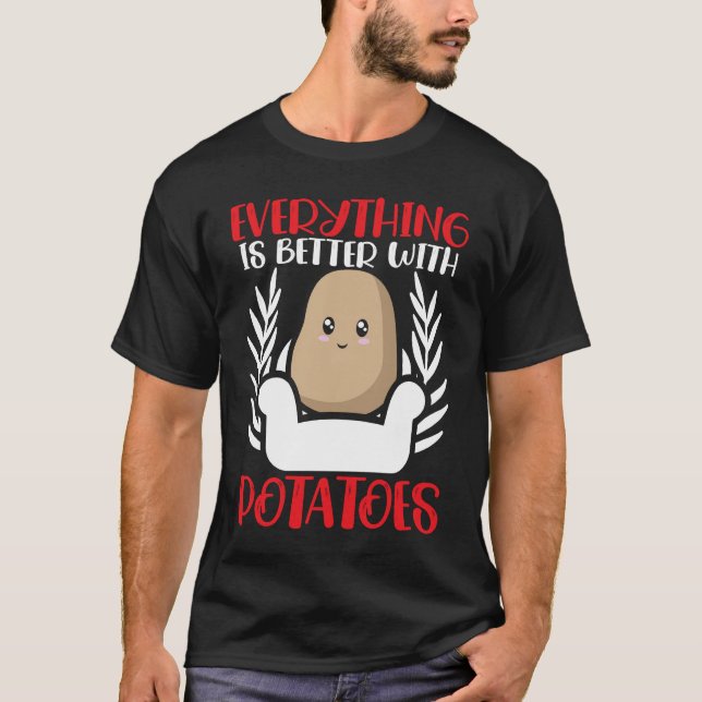 Camiseta Todo Es Mejor Con Patatas En Francés (Anverso)