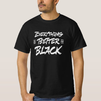 Camiseta todo es mejor en negro