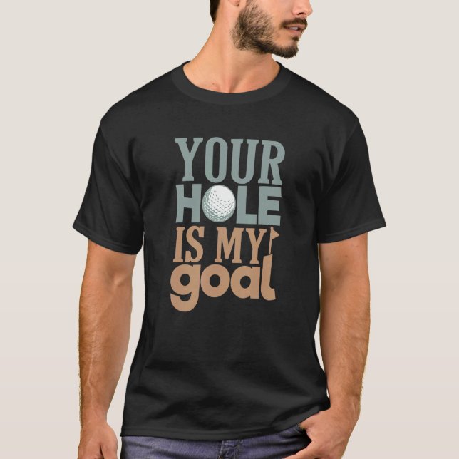 Camiseta Todo Es Mi Objetivo Carro De Golf Costume Mens Gol (Anverso)