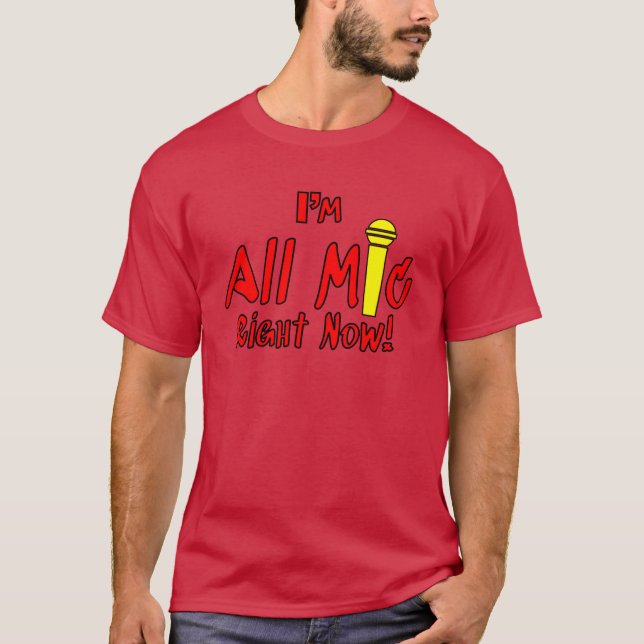 Camiseta Todo es micrófono chico (Anverso)