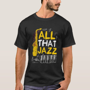 Camiseta Todo ese músico de jazz guitarrista jazz y blues M