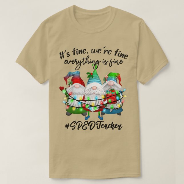 Camiseta Todo está bien Educación Especial Profesora de VEL (Diseño del anverso)