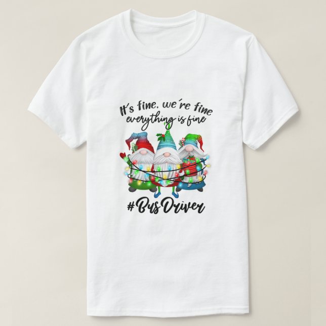 Camiseta Todo Está Bien Navidades Paraprofesionales Xmas (Diseño del anverso)
