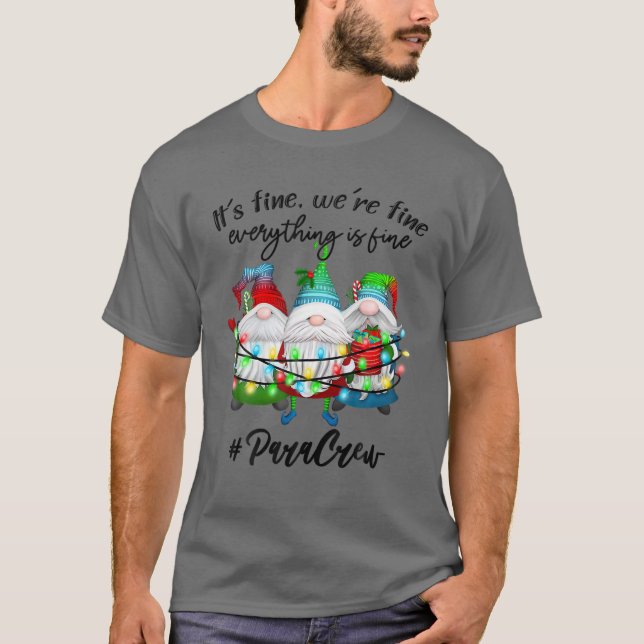 Camiseta Todo Está Bien Navidades Paraprofesionales Xmas (Anverso)