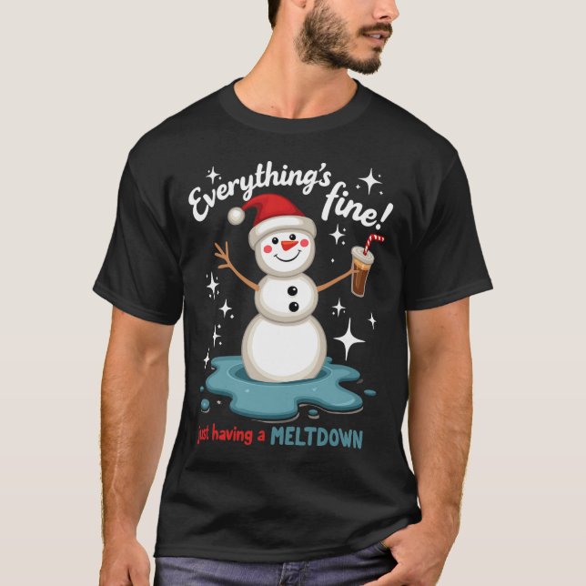Camiseta Todo está bien, solo tener la victoria de Snowman (Anverso)