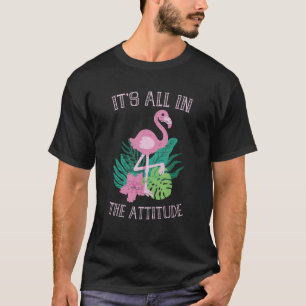 Camiseta Todo está en la actitud Zoo Long Neck Exotic Anim