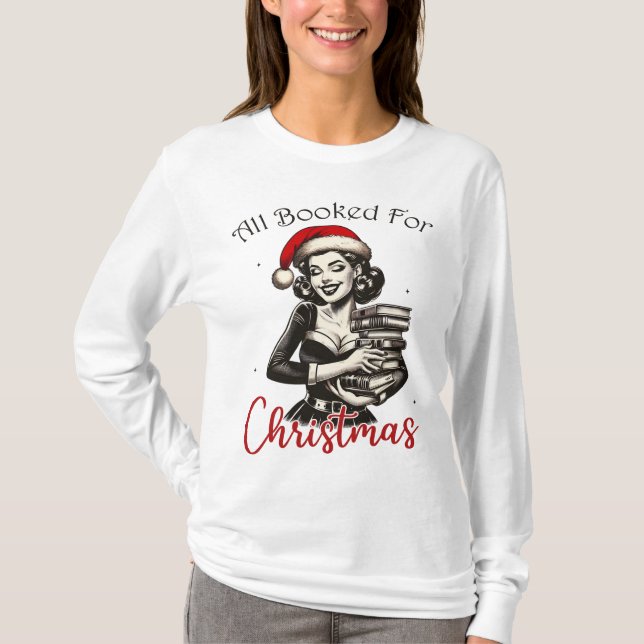 Camiseta Todo facturado para Navidades Retro Chica Tee (Anverso)