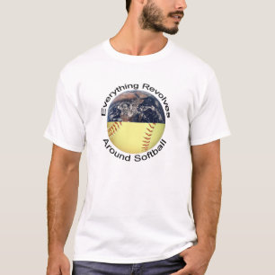 Camiseta Todo gira alrededor de softball