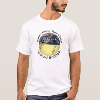 Camiseta Todo gira alrededor de softball