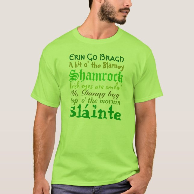 Camiseta Todo irlandés (Anverso)