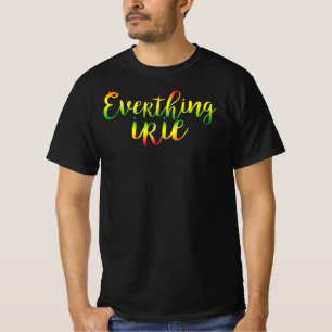 Camiseta Todo irlandés - g00d Vibes Only Rasta Reggae