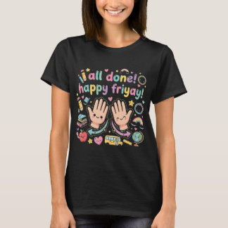 Camiseta Todo Listo Feliz Viernes Profesor de Lenguaje de S