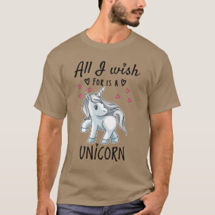 Camiseta Todo lo que deseo es un Unicornio