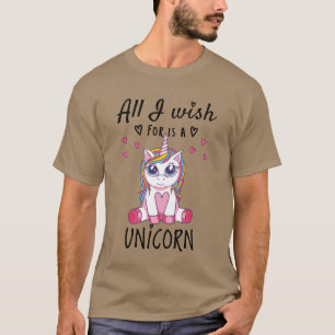Camiseta Todo lo que deseo es un Unicornio