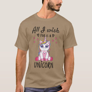 Camiseta Todo lo que deseo es un Unicornio