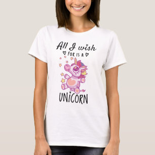 Camiseta Todo lo que deseo es un Unicornio