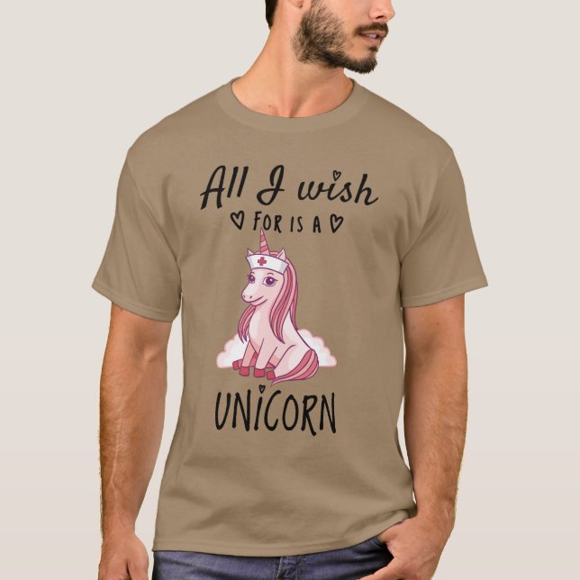 Camiseta Todo lo que deseo es un Unicornio (Anverso)