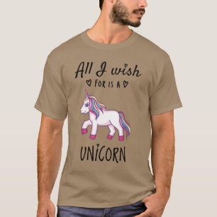 Camiseta Todo lo que deseo es un Unicornio