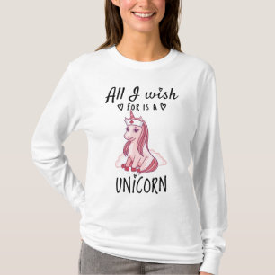 Camiseta Todo lo que deseo es un Unicornio