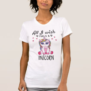 Camiseta Todo lo que deseo es un Unicornio