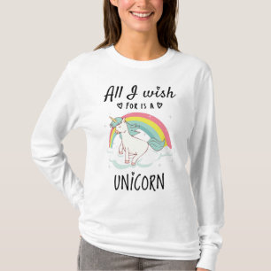 Camiseta Todo lo que deseo es una Unicornio