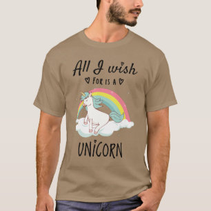 Camiseta Todo lo que deseo es una Unicornio