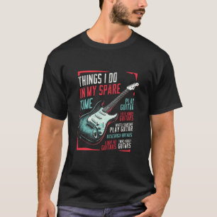 Camiseta Todo lo que hago es Guitarra Impresión Artística D