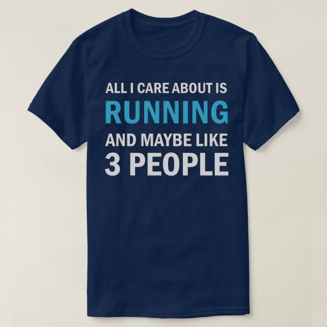 Camiseta Todo lo que me importa es correr (Diseño del anverso)