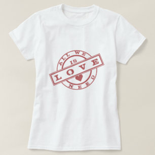 Camiseta Todo Lo Que Necesitamos Es Texto De Sello De Camis