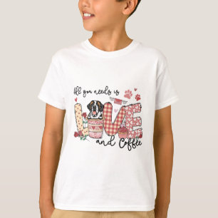 Camiseta Todo Lo Que Necesitas Es Amar A San Bernardo Y Caf